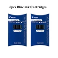 6pcs Blue ink