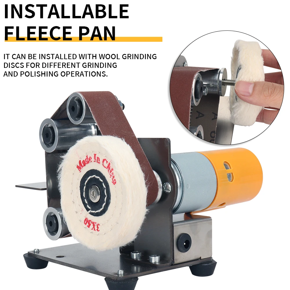 Multifunctional Polishing Grinding Machine Cutter Edges Sharpener Grinder Mini Electric Belt Sander 7 speed Adjustable 110V/220V electric grinder electric sander belt sander saw blade sharpener