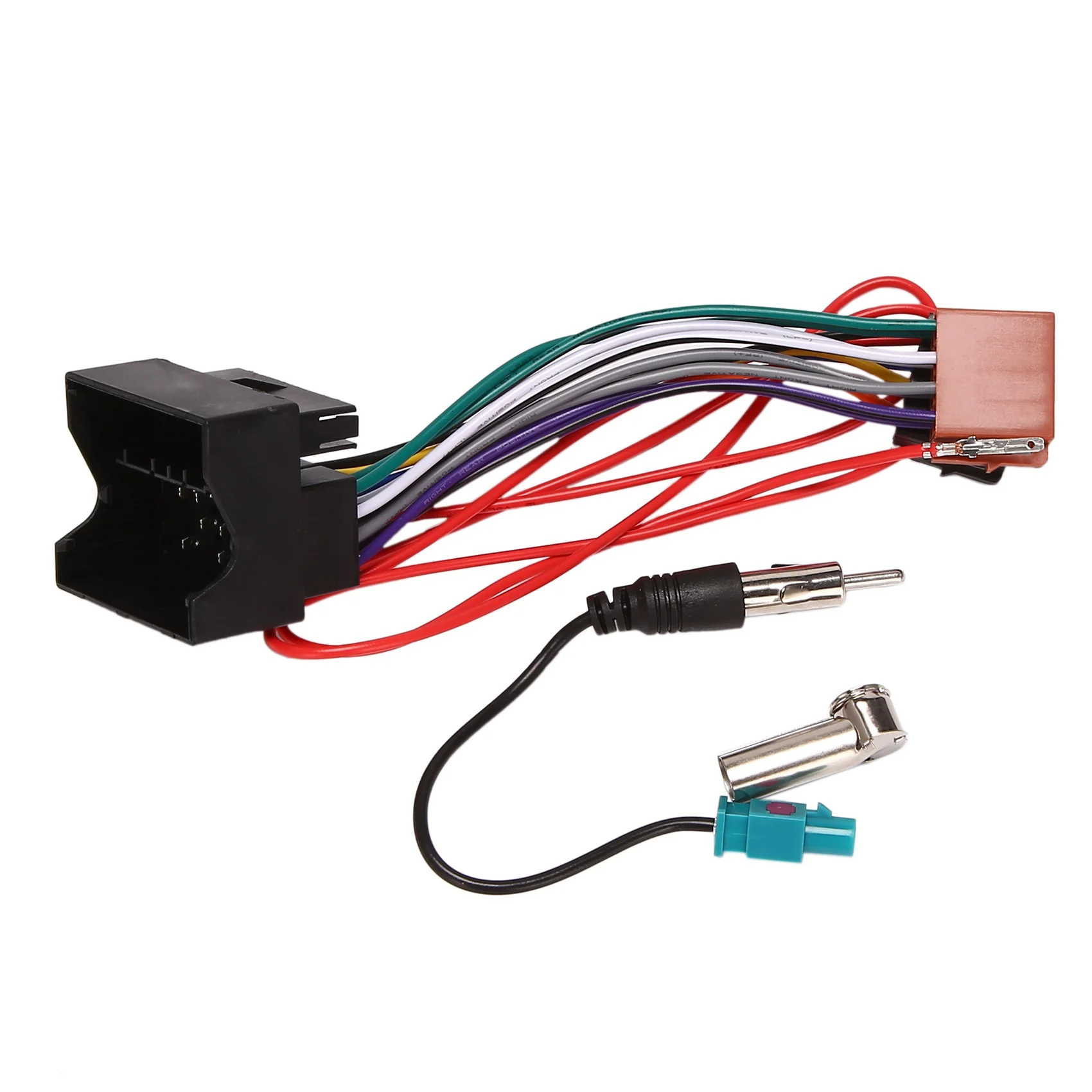 Car Stereo Audio ISO Power Wiring Harness Cable for Peugeot 207 307 407 for Citroen C2 C5 Radio Antenna Wire