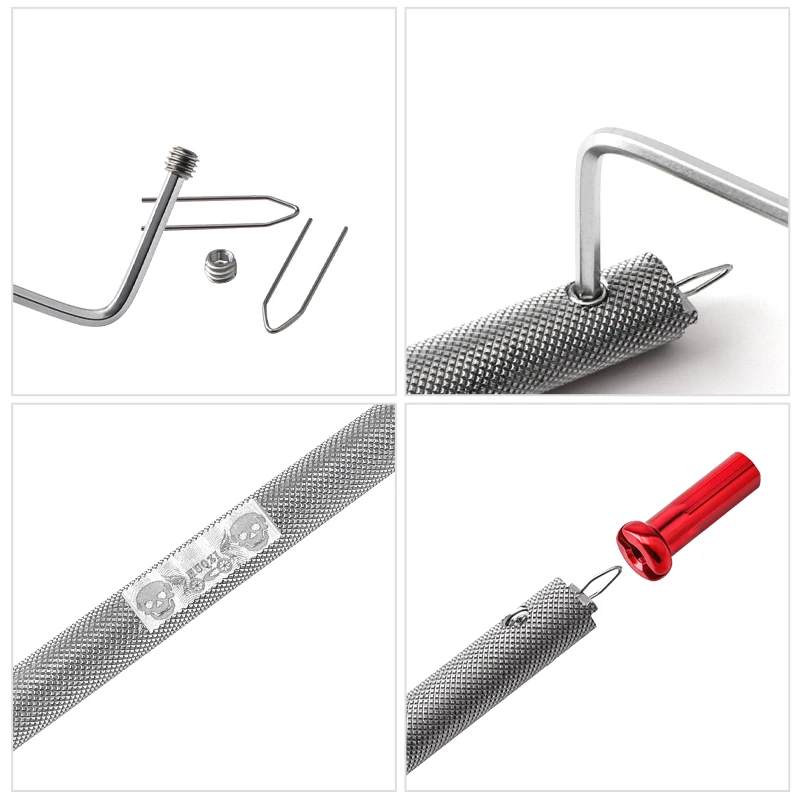 Spoke Nipple Wrench Stainless Steel Spoke Nipple Removal Insertion Tool MTB Road Bike Wheel Key bicycle parts bike spokes nipples