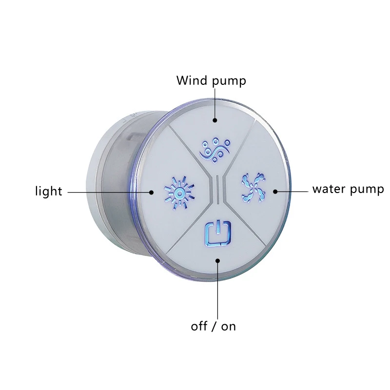 AC220V Massage Bathtub Controller SPA Bathtub Control Panel Induction Screen Air Bubble/Surfing Massage/Therapy Light Control