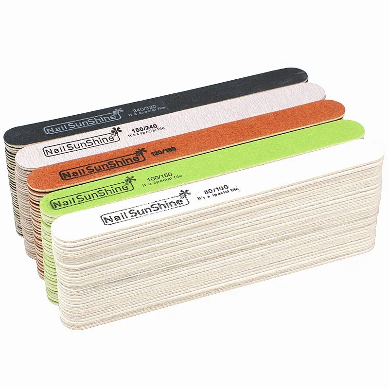 NEW Fashion Strong Thick Wood Nail File Multi Grit Wooden Sandpaper
