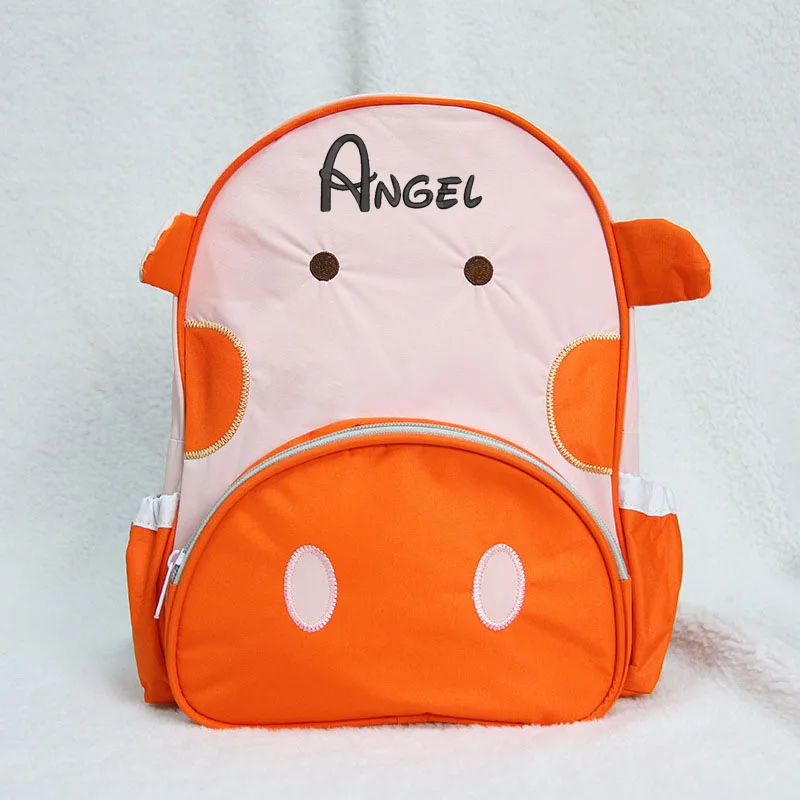 EmbroideryNamePersonalizedElephantBackpackKidsCartoonCuteSchoolBagCustomNameBagfor