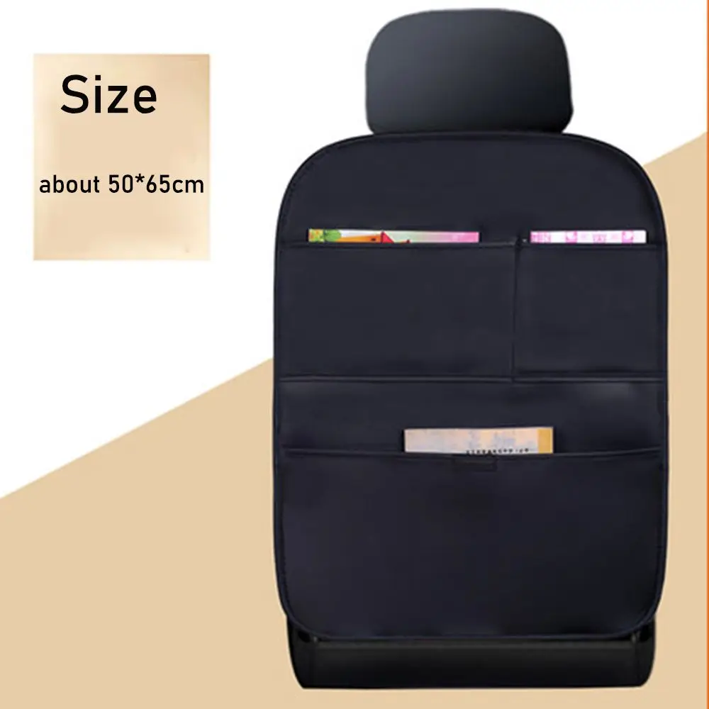 New Anti-kick Mat Case Backrest Cover Organizer Pocket Children Kick Pad Car Seat Back Protector Auto Storage Bag