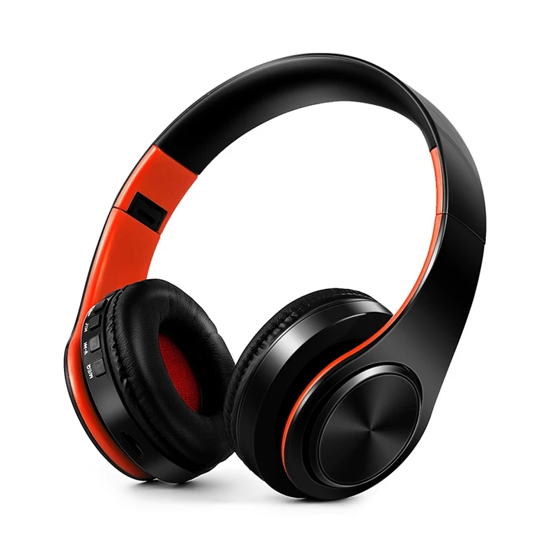 

Портативные беспроводные наушники Bluetooth Hi-Fi стерео Складная гарнитура аудио Mp3 регулируемые наушники с микрофоном