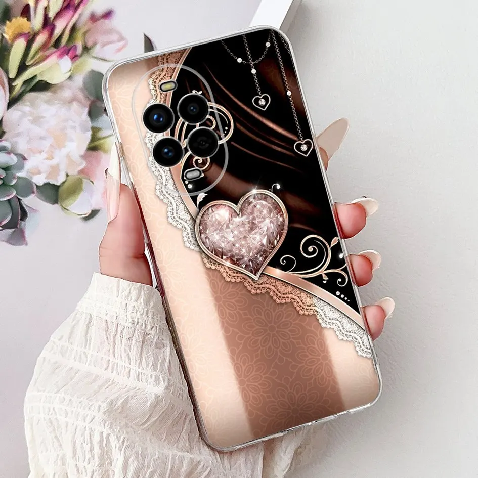 Floral Butterfly Soft Silicone Phone Case - Clear Protective Cover
