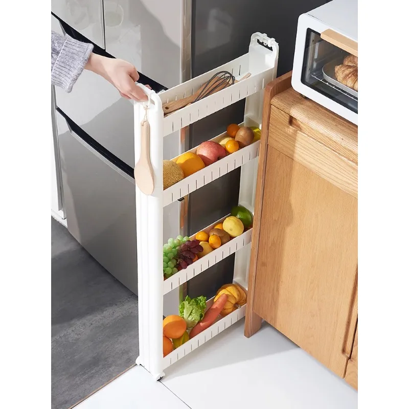 7/9/10cm slit: ultra-narrow cabinet side seam, refrigerator outside toilet, kitchen, bathroom storage, storage clip seam shelf