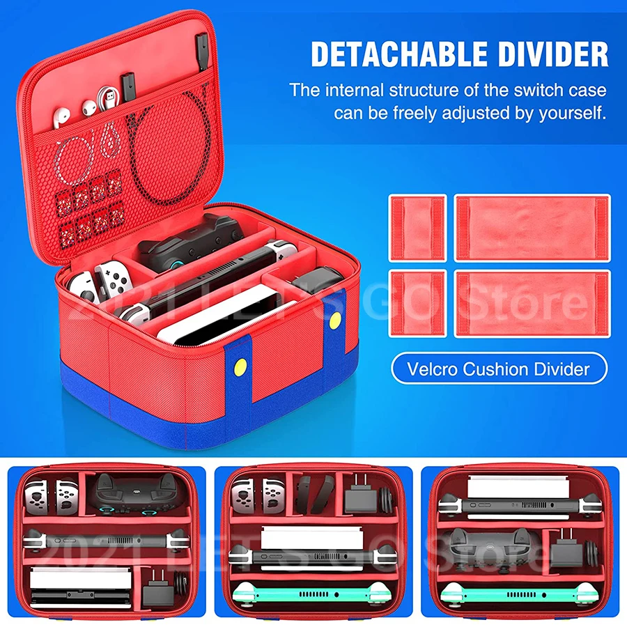 Nintendo Switch/用の素敵な保護ケース,大容量のケース,Nintendo