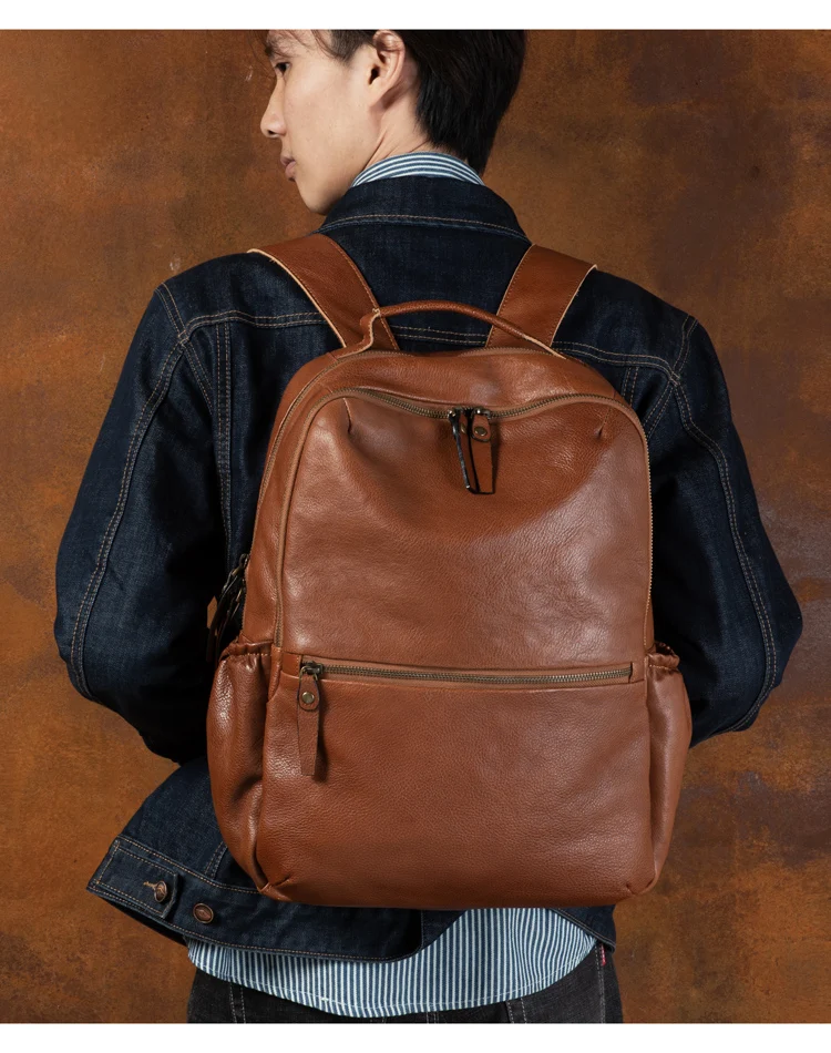 جلد المرأة في الهواء الطلق السفر على ظهره Vintage سعة كبيرة على ظهره حقيبة مدرسية للرجال على ظهره ل 15.6 بوصة حقيبة كمبيوتر محمول