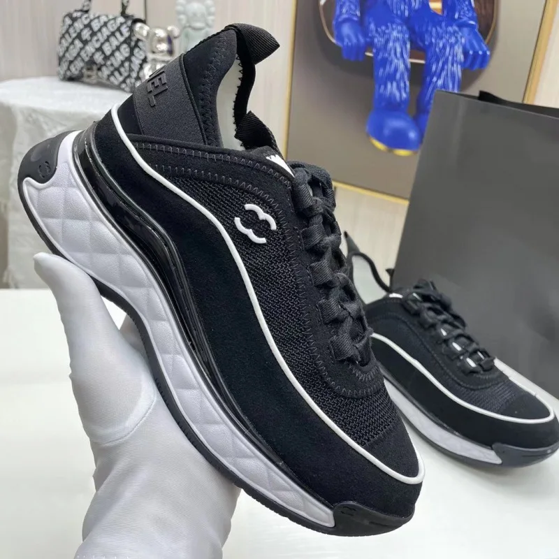 Spring and Autumn New Fashionable Thick Soled Interior Height Increasing Trendy Comfortable Versatile Casual Sports Shoes 3