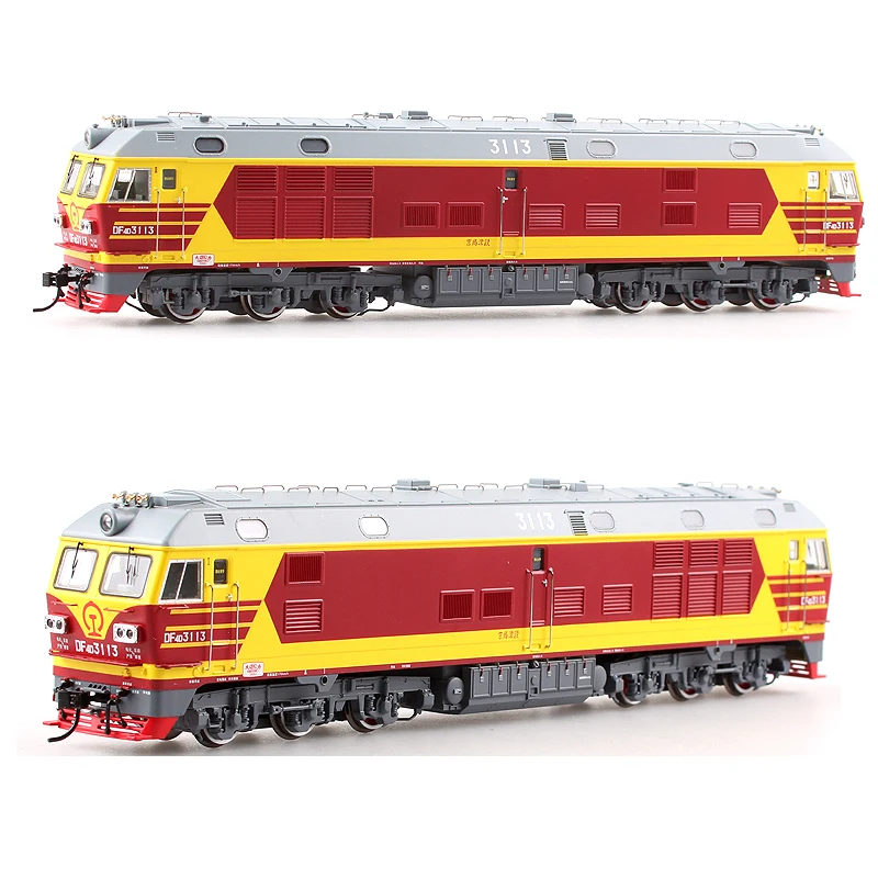 Train Model 1:87 HO 4D Quasi-high-speed Diesel Locomotive Model DF Chinese Simulation Electric Toy Train