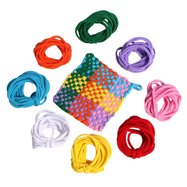 96 Pieces Loom Potholder Loops Weaving Loom Loops Weaving Craft Loops With Multiple Colors For DIY Crafts Supplies No Box 4