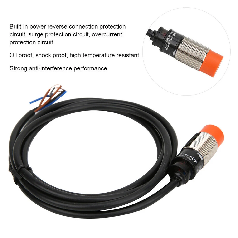 

For BERM® Proximity Switch 3-Wire 1.8m DC10 ~ 30V For BERM® Oil-proof PR18-8DP Proximity Sensor Proximity Switch
