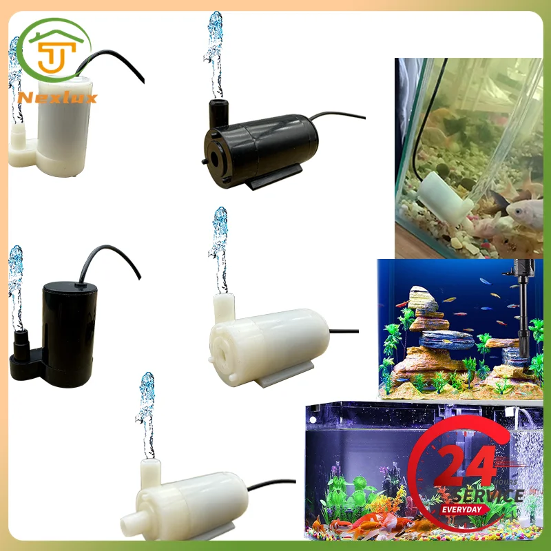 샤오미 미지아 에어 펌프 2 - 25% 속도 향상, 휴대용 전기 공기 압축기와 LED 멀티툴 포함 8 초저소음 수중 펌프, 5V DC 저전압 소형 워터 펌프, 다중 시나리오 어항 순환 물 공예 분수