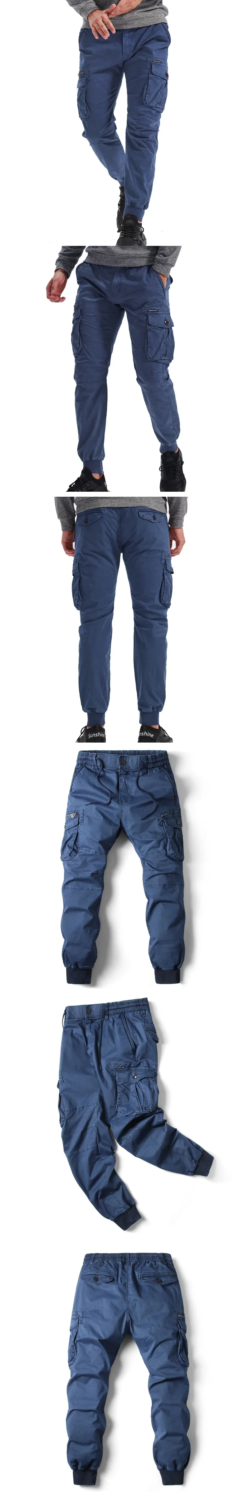 Description Picture 6 of itemOveralls Men's Jogging Slacks Cotton Pants Military Street Wear Men's Work Tactical Tracksuit Pants Plus Size