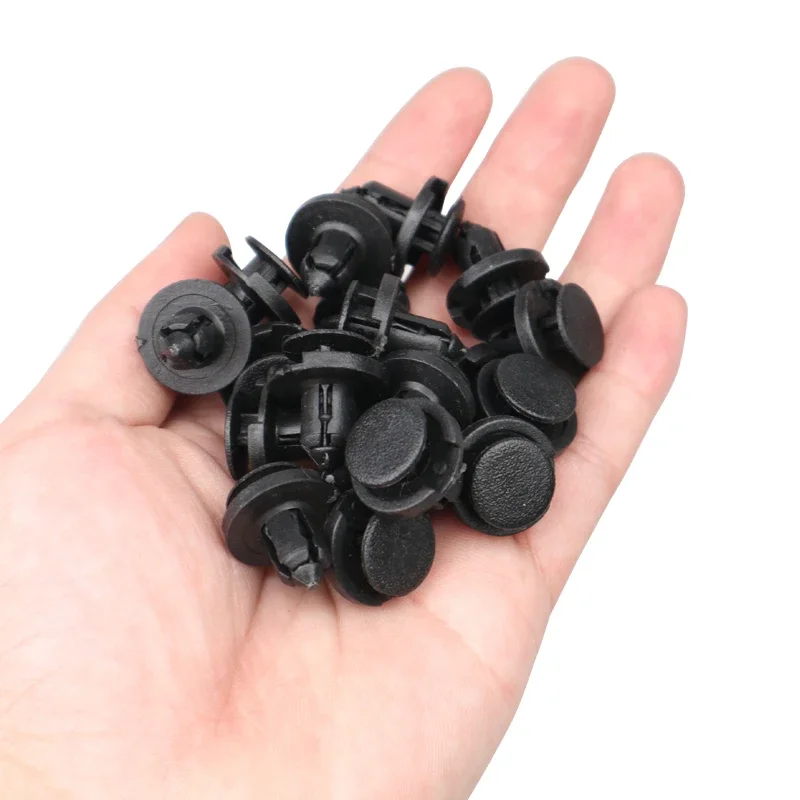 Auto Fasteners Rivets Clips 10/20/50pcs 8mm Diameter for Vehicle Car Bumper Door Panel Fender Liner