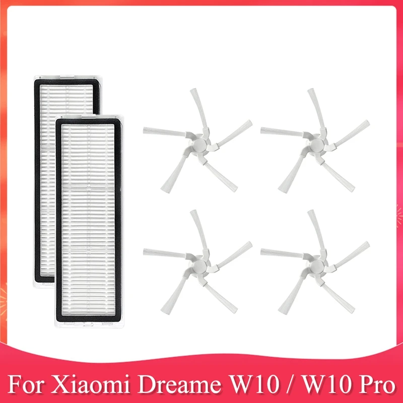 

Replacement Parts Kit For Xiaomi Dreame W10 / W10 Pro Robot Vacuum Cleaner Side Brush HEPA Filter