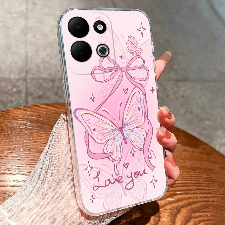 Yellow Duck Bear Durable Anti-Fall Silicone Transparent Bumper Case - New Style Simple Design
