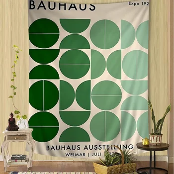Bauhaus moderne simplicité suspendus bohème tapisserie bohème tapisseries murales Mandala pas cher Hippie tenture murale 1