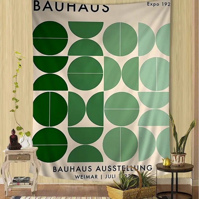 Bauhaus moderne simplicité suspendus bohème tapisserie bohème tapisseries murales Mandala pas cher Hippie tenture murale 1