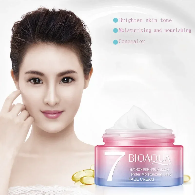 

V7 Nourishing Cream Moisturizing&Brightening Skin concealer face cream for Lazy People Long lasting makeup setting