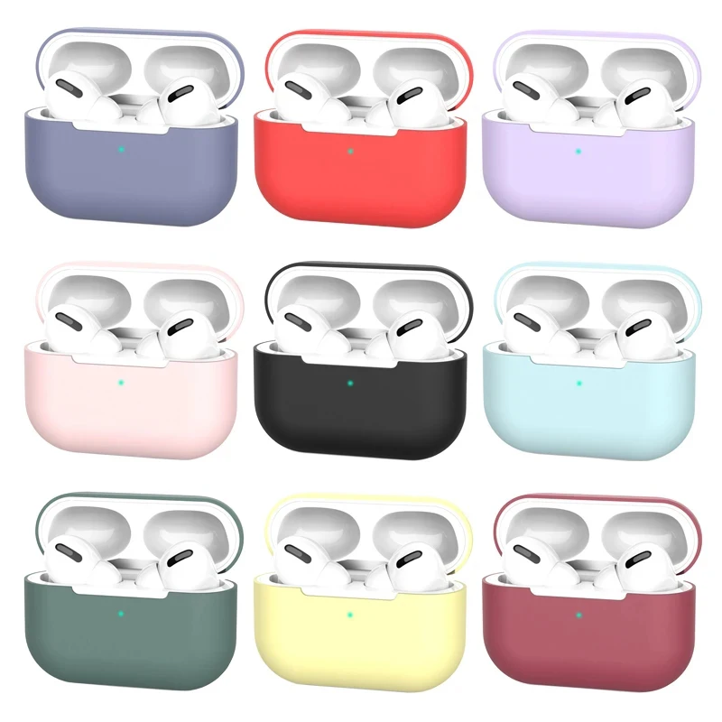 

Silicone Case for Apple Airpods Pro 1st 2019 Case Wireless Bluetooth Earphones Protective Cover for AirPods Pro Shock-proof Case