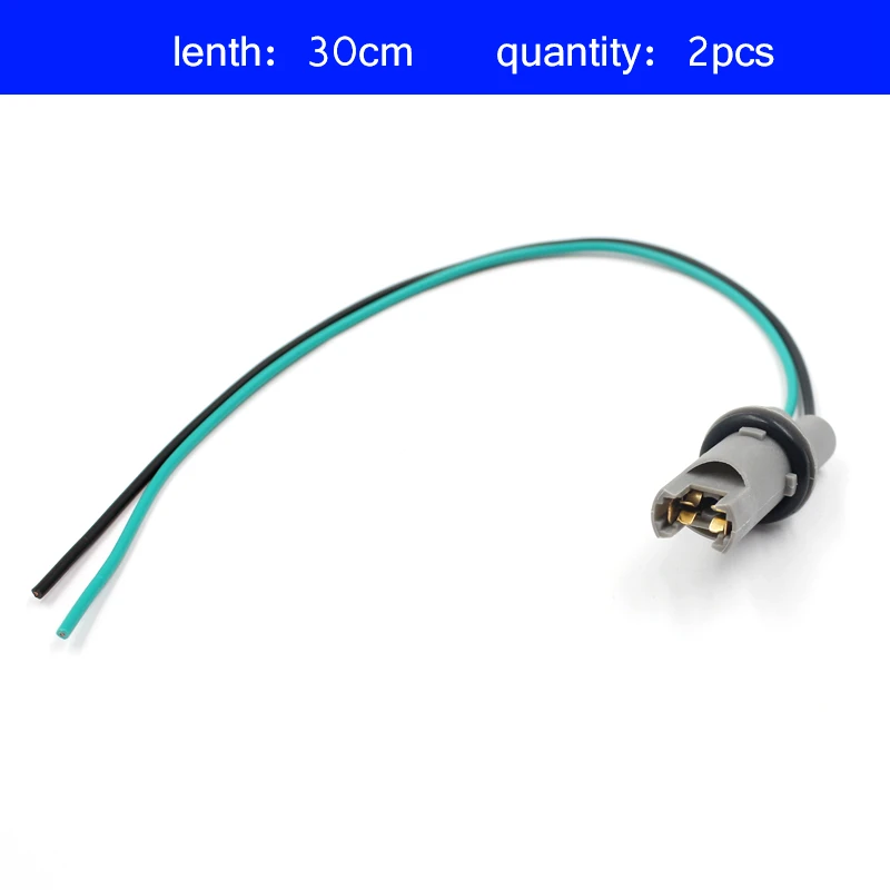 Lamp holder led lamp bulb base light bulb socket light holder socket connector plug adapter FSYLX Car Styling 30CM T10 Led Bulb Socket Holder T15 W5W 194 168 Wire Cable Adapter Plug Connector T10 Auto Bulb Adaptor