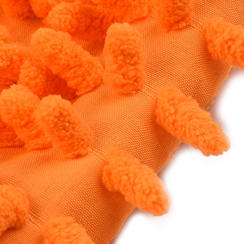 Car Wash Microfiber Chenille Gloves Thick Coral Fleece 5 Colors Random DIY Carwash Household Car Washing Cleaning Anti Scratch images - 6