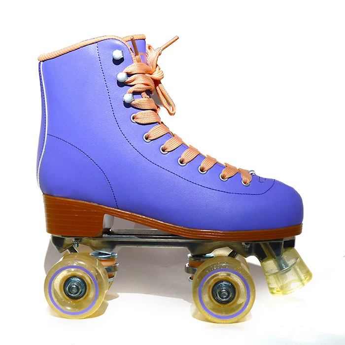 

Custom Fixed Size Customized Logo Professional 4 Wheels Adult Woman Rental Boot Quad Roller Skates