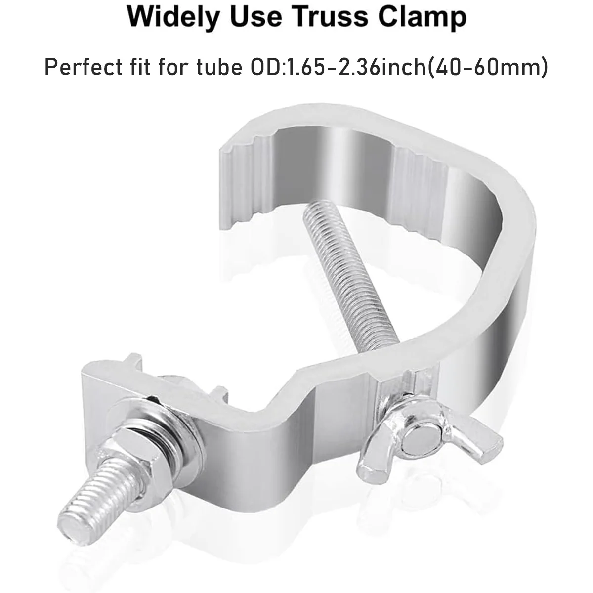 1.65-2.36 inch Stage Light Clip Hook Aluminum Truss C-Clamp, Heavy Duty Stage Li