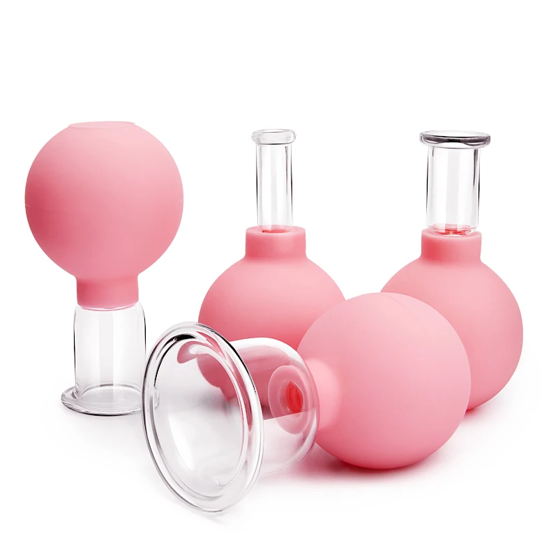 

4Pcs/set Massage Suction Cups Vacuum Cupping Glasses Cellulite Massage Cupping Therapy Set Ventosas Slimming Jars Fat burner