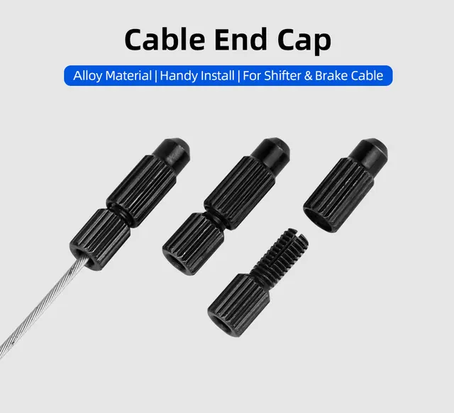 Bike Cable Ends 10 Pcs Bike Bicycle Brake Cable Housing End Cap