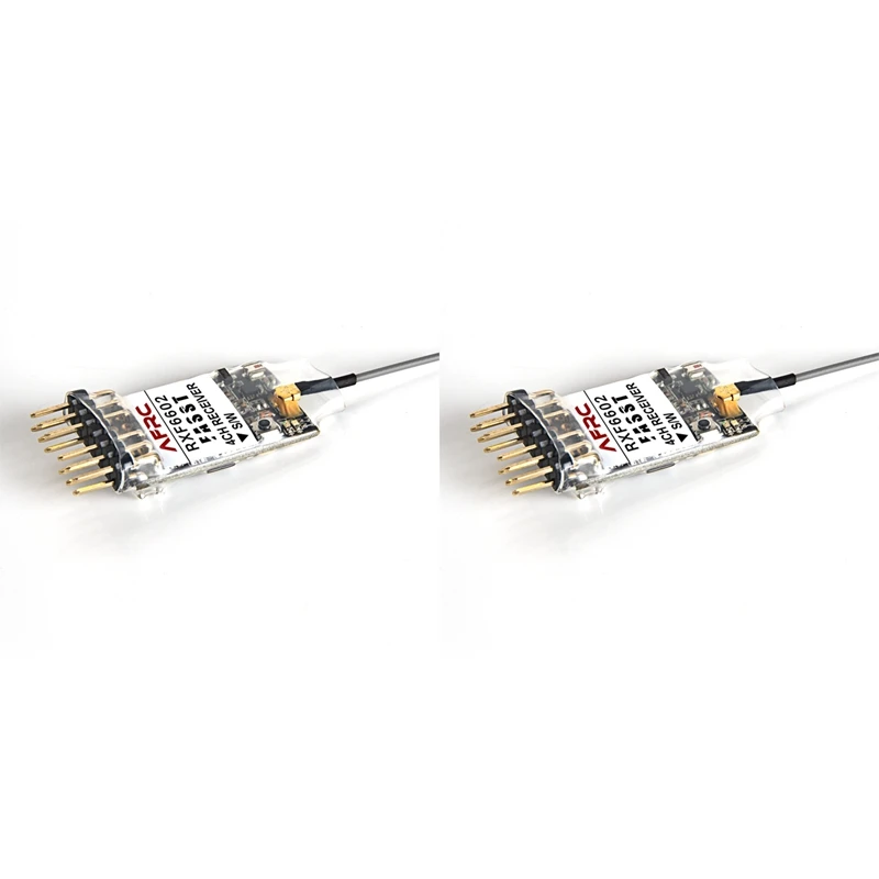 2X Afrc Rxf6602 Mini Ricevitore Per Futaba Fasst 6Ex, 7C, Tm-7, Tm-8, T8Fg, T10C, Tm-10, T10Cg, T12Z, T12Fg, Tm-14, T14Mz