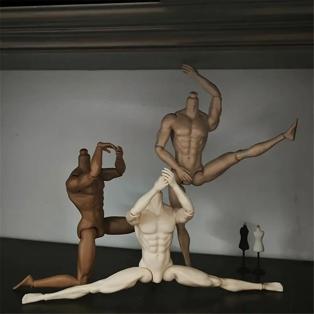 31cm Height 1/6 MJD Boy Body White Normal Tan Skin Male Body 1/6 Action Figure Body Strong Man Doll's Accessories