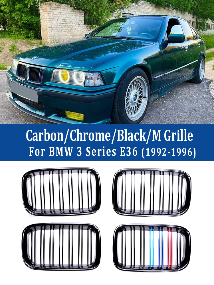 

Front Bumper Kidney Facelift Grill Racing Radiator Gloss Black Grille For BMW 3 Series E36 1992-1996 323i 325i 320i 328i 318i