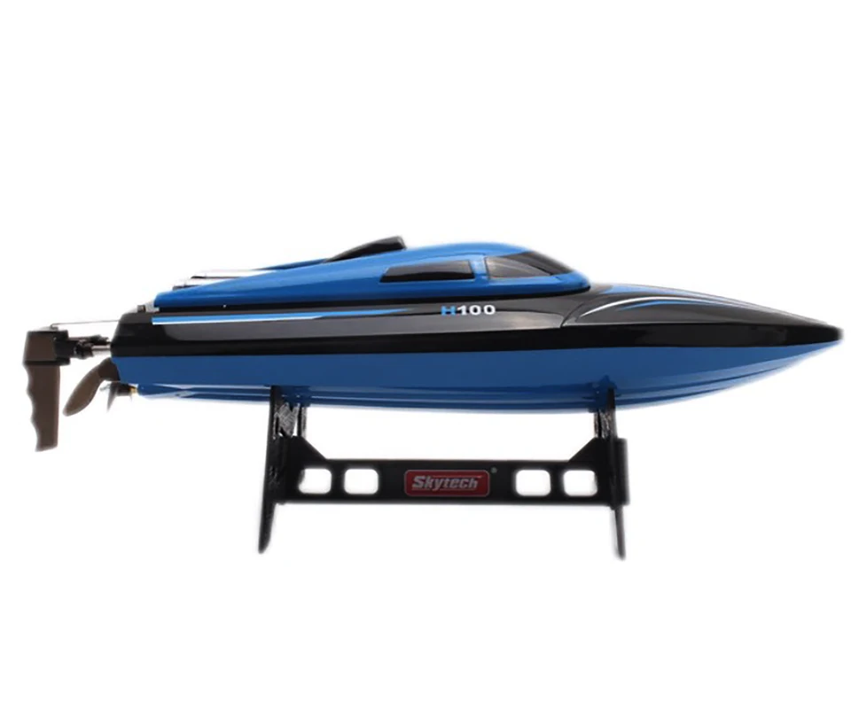 Barca Radiocomandata OBEST Ad Alta Velocità Con Luci LED – Motoscafo Elettrico 2.4 GHz Per Piscina E Lago, 2 Batterie Da 500mAh, 20 Km/h