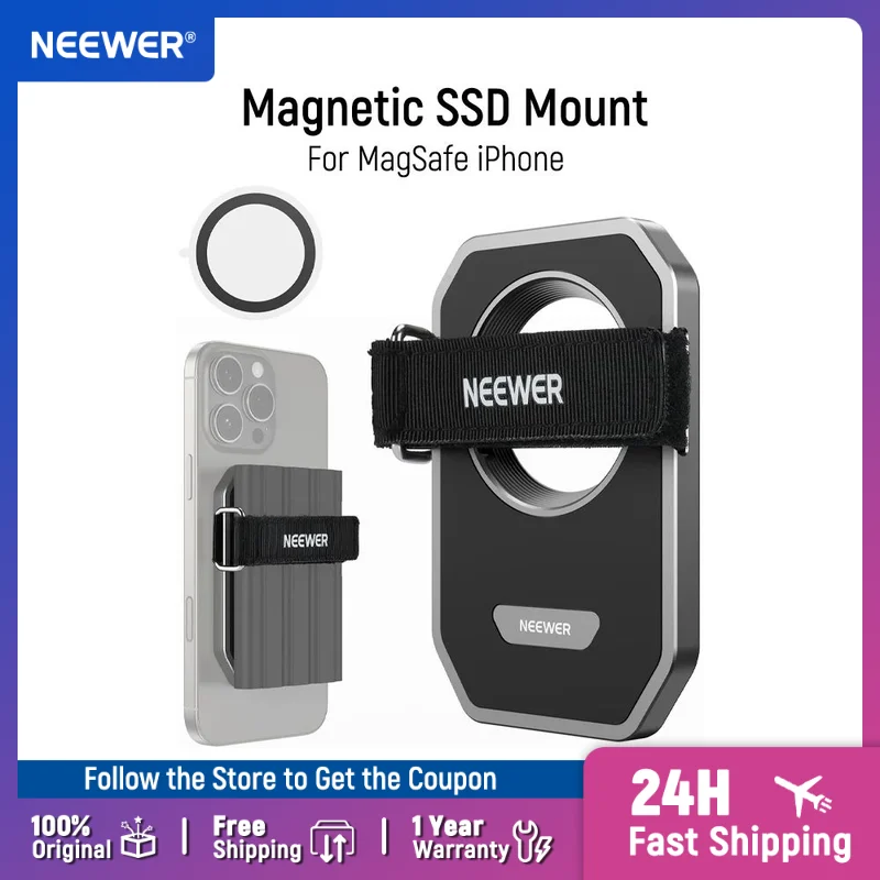 NEEWER Dual Magnetische Telefoon Houder Stand Statief Mount met Arca NEEWER Dual Magnetische Telefoon Houder Stand Statief Mount met Arca