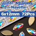 Navette 6x12mm-72Pcs