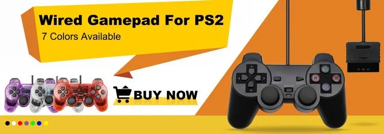 Wireless Gamepad for Sony PS2 Controller for Playstation 2 Console Joystick Double Vibration Shock Joypad  USB PC Game Controle