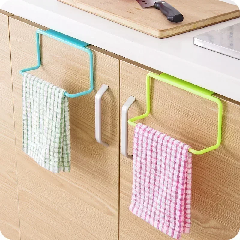 Adjustable Towel Rack Hanging Holder Organizer Bathroom Kitchen Cabinet Cupboard Hanger for Efficient Storage and Organization