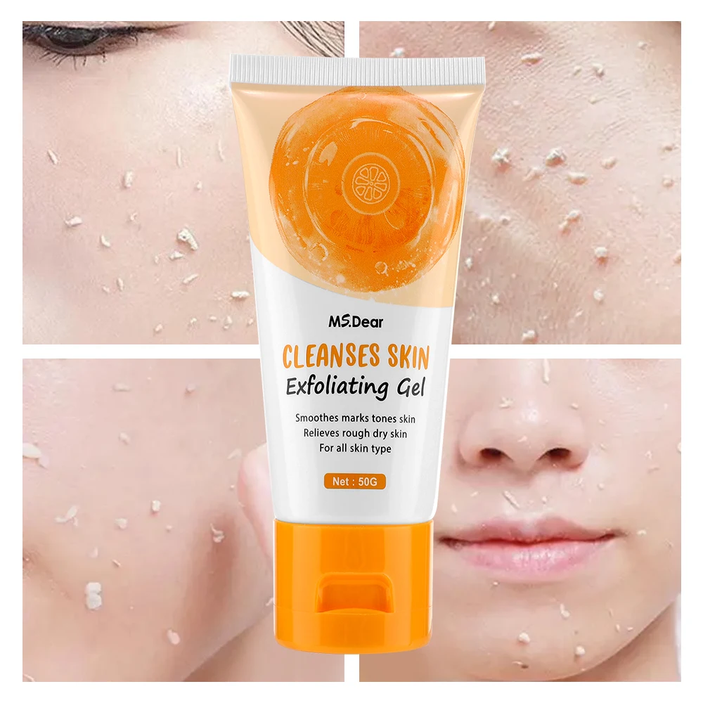 50g Body Exfoliating Gel For Dead Skin Removal Skin Rejuvenation Lightening Body Peeling Gel Facial Scrub Cleansing Cream