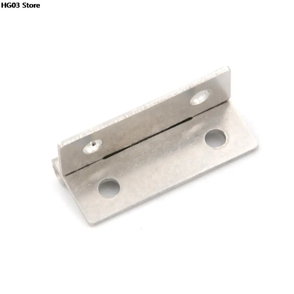 4 Mounting Holes Jewelry Box Window Cabinet Furniture Repair Bookcase Stainless Steel Hinges Door Connector Durable Home