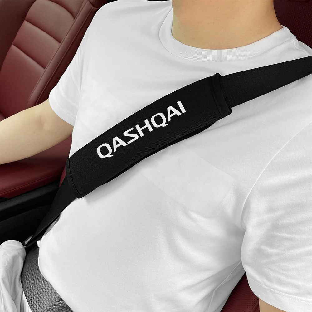 Seat Belt Cover 2Pcs Car Seat Belt Cover Shoulder Protection Pads for Nissan Qashqai j10 2013 2011 2014 J11 Car Accessories Interior