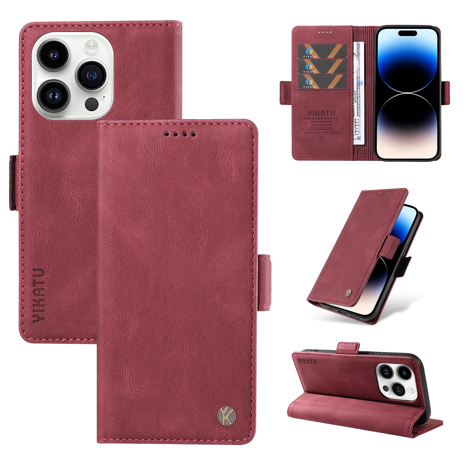 Custodia A Portafoglio In Pelle Pu Antiurto Per Samsung Galaxy S20 Lite S10 Plus S22 S23Ultra S21Fe S7 Edge S8 Slot Per Schede Telefoniche Flip Cover