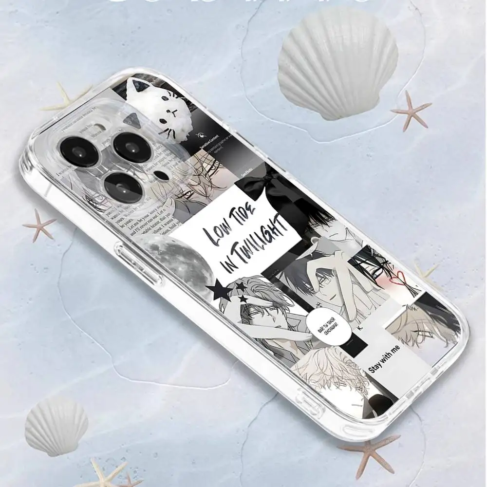 Transparent Soft Cover Phone Case - L-Low T-Tide in T-Twilight Design