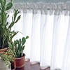 White Kitchen Sheer Valance Curtains Voile Sheer Cafe Window Curtain for Farmhouse Country Light Filtering 1 Panel Bubble Design 3