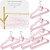Heart-shaped Flocking Hanger Non-slip Cute Bow Design Simple Creative Hanger Anti-drop Storage Rack 1