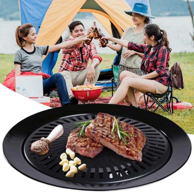 Barbecue Grill Pan, Korean Style BBQ Grill Pan With