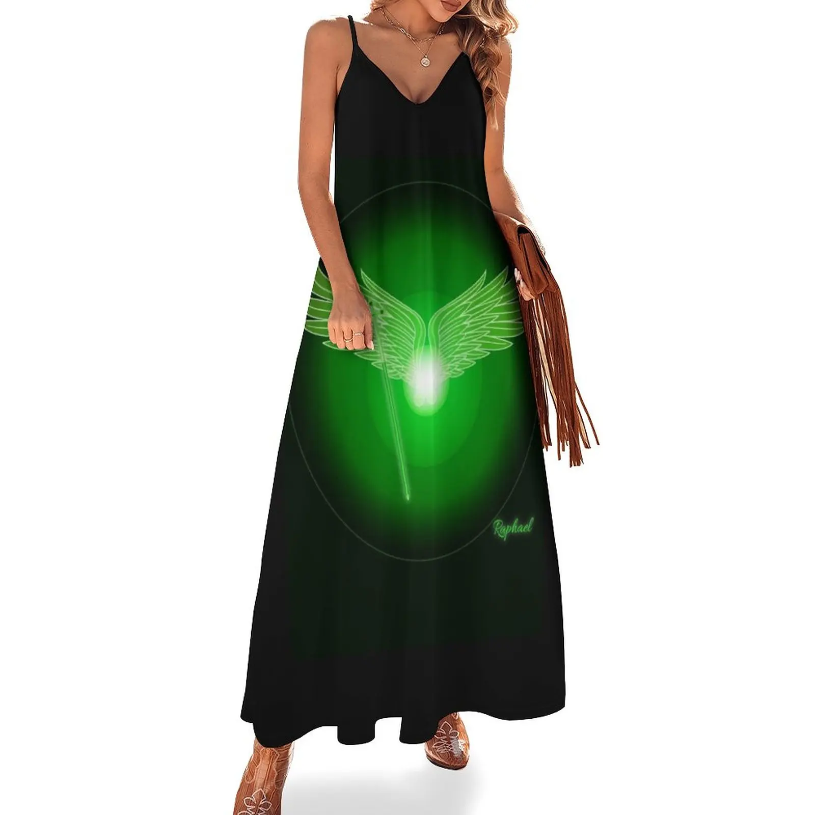 

New Archangel Raphael Sleeveless Dress Long veiled dresses women's evening dresses 2023
