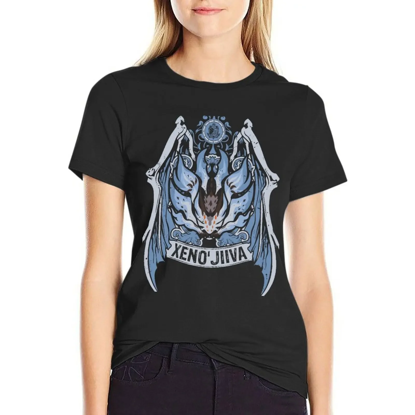 

Футболка XENO'JIIVA-CREST, эстетическая одежда, женские топы, кошачьи рубашки